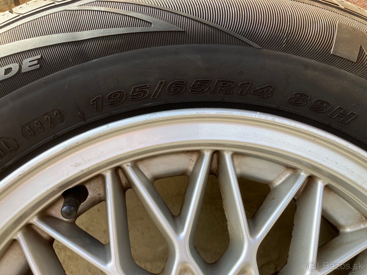 BBS 4x100 R14 195/65 letna sada - 8