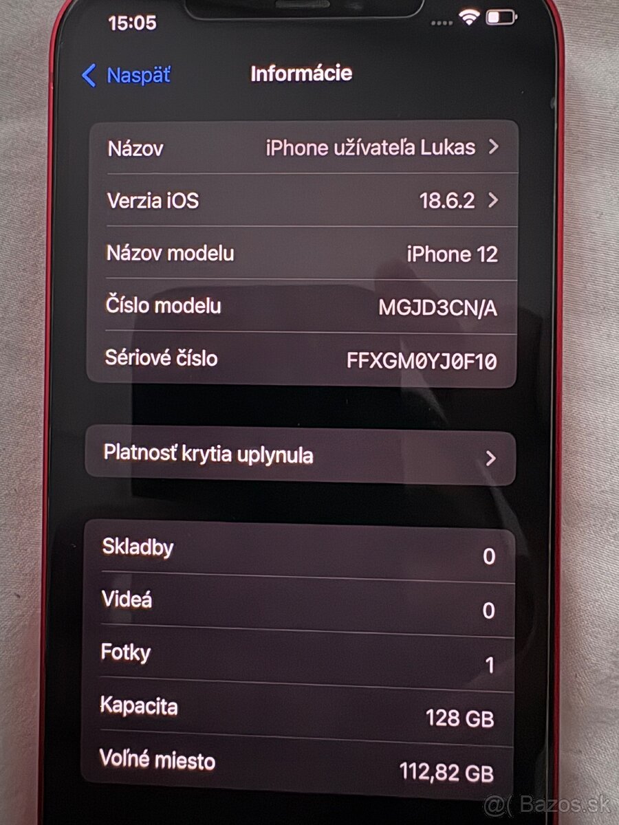 Predám iPhone 12 128GB RED edition - 8