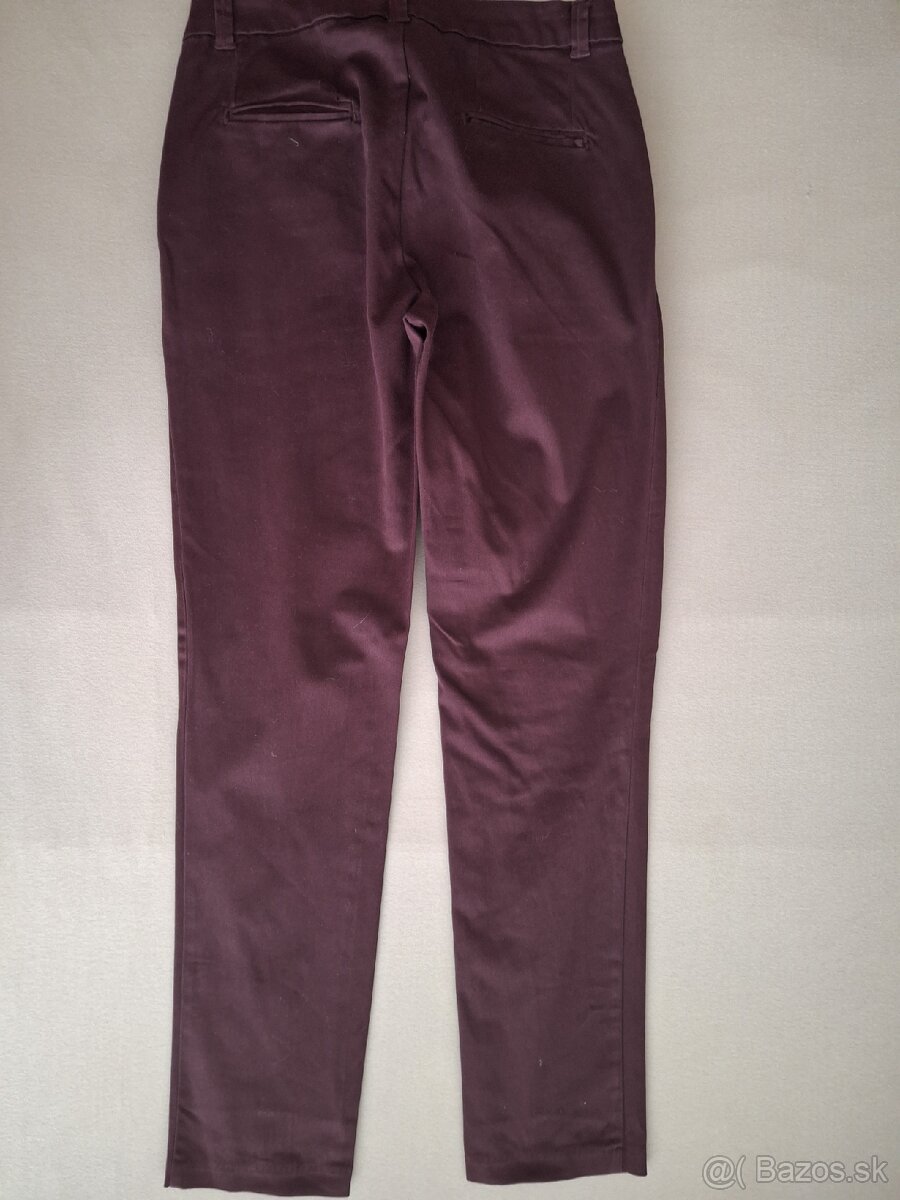 Dámske bordové nohavice. - 8