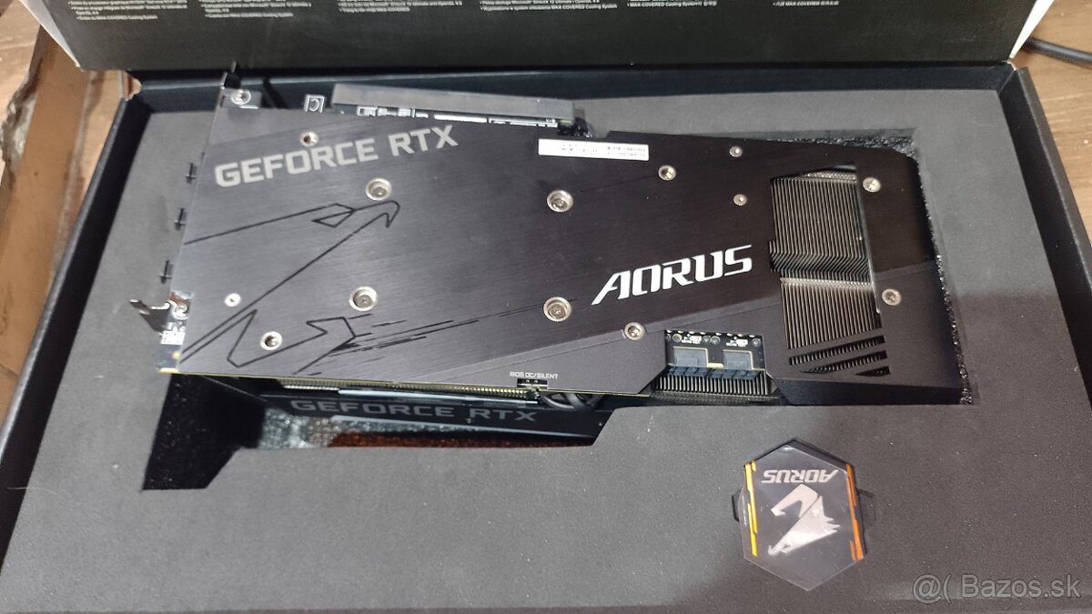 AORUS GeForce RTX 3070 MASTER 8GB OC– LCD displej, Dual BIOS - 8