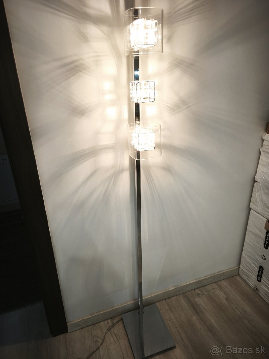 Štýlové stojanové svietidlo LUXERA 46005 TOGO (chróm/sklo) - 8