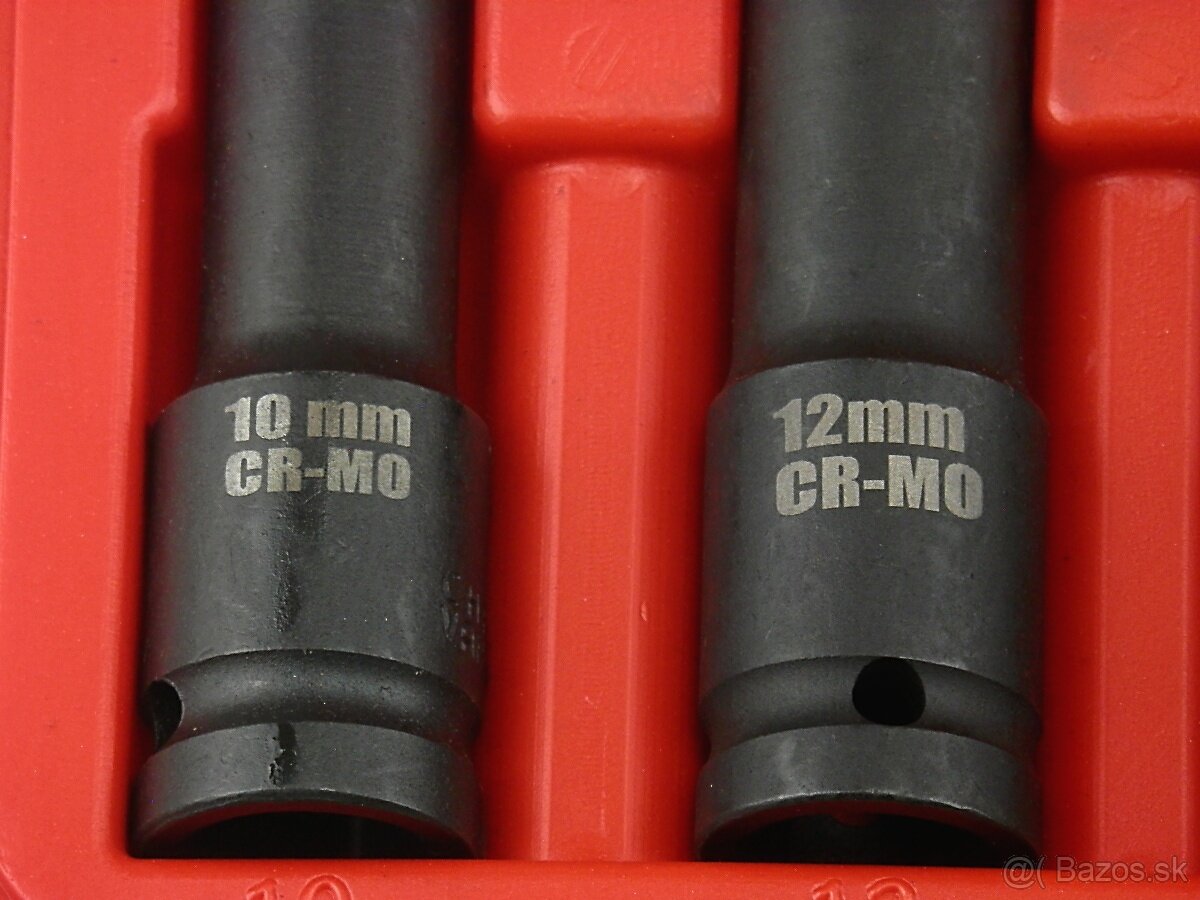 Sada nástrčných hlavíc pre račne a rázové uťahovače 32 ks - 8