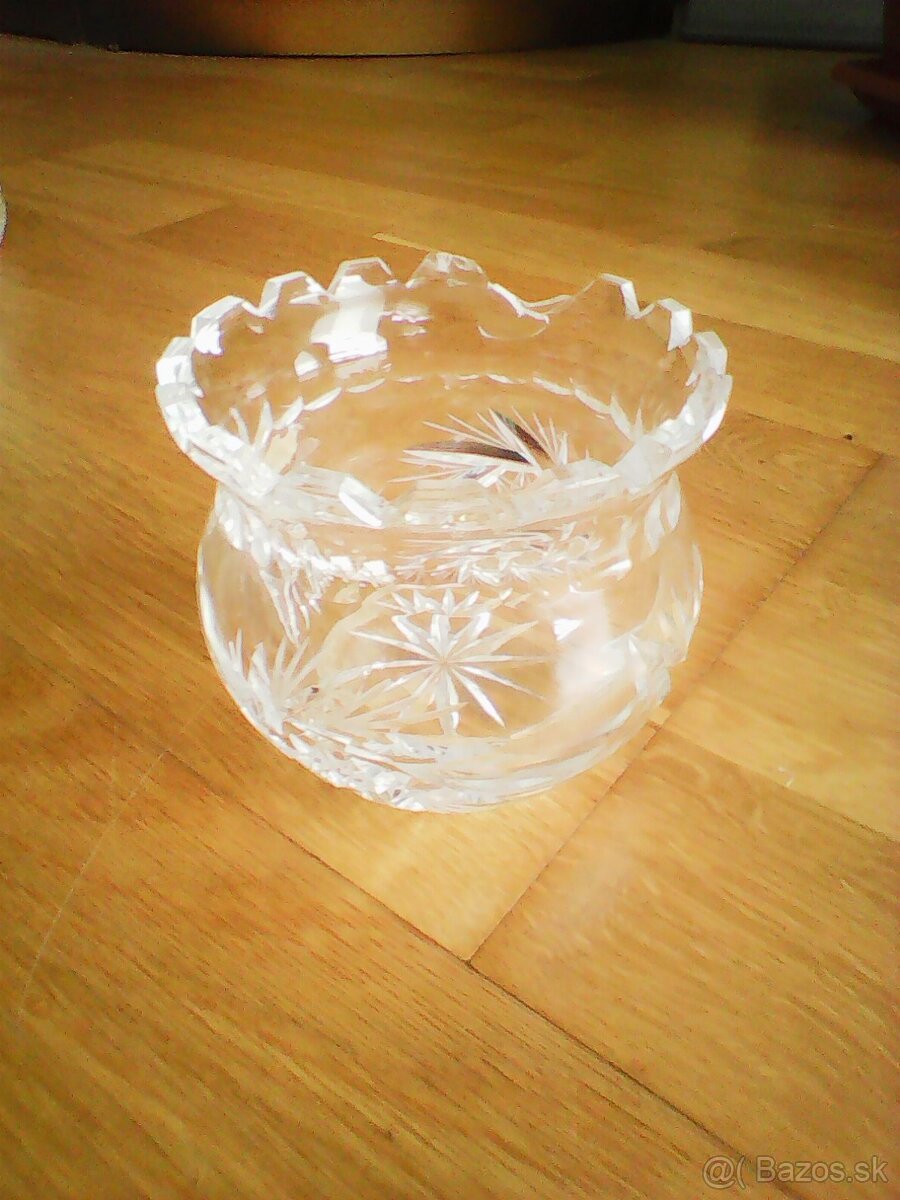 Krištášové doplnky, vázy, tácky - 8