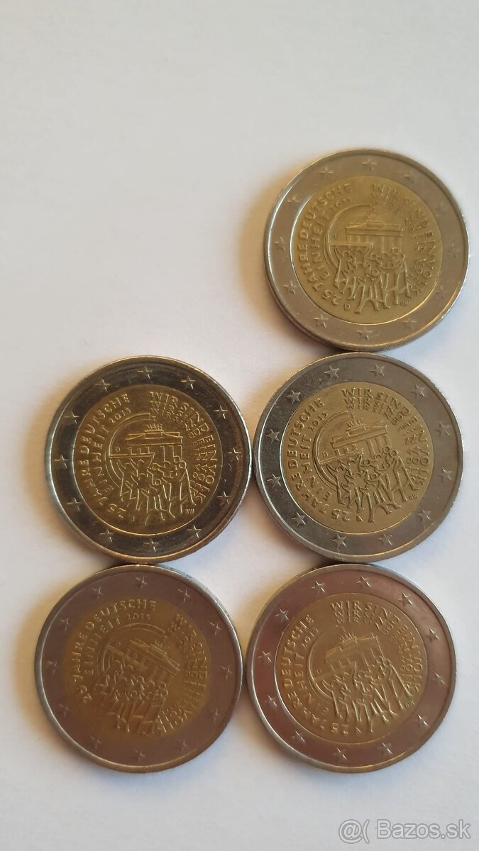 2 eurové pamätné mince nemecko - 8