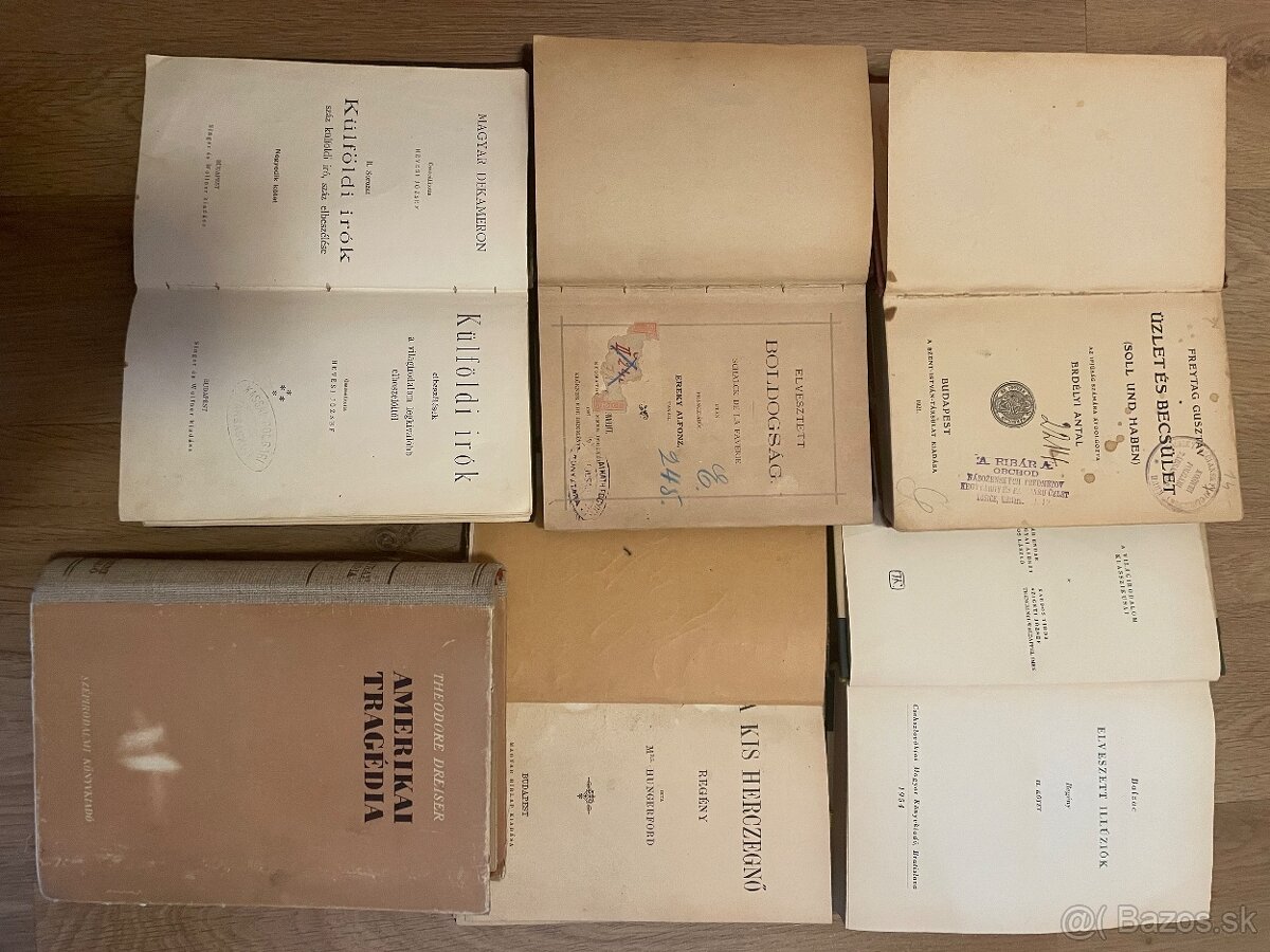 Knihy staré maďarské 3 - 8