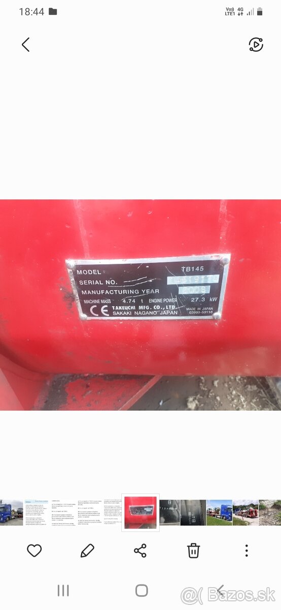 Pasovy bager- takeuchi powertilt - vymena za traktorbager - 8