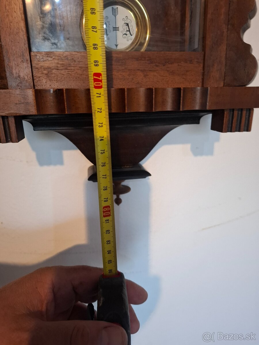 Predám funkčné polbicie nástenné hodiny z konca 19 storočia - 8