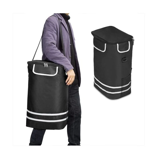 Nákupný vozík skladací taška 56 L - čierny a modrý - 8