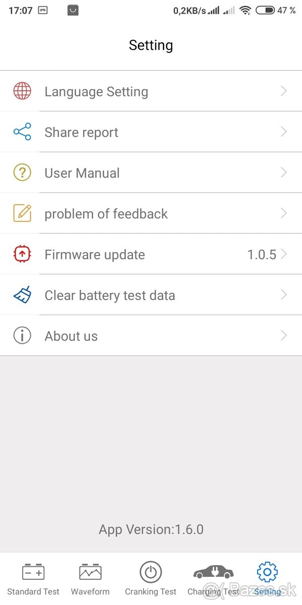 Predám nový tester autobatérií 6V-12V-24V KONNWEI BK200 - 8