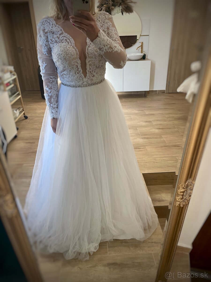 Predám Svadobné šaty - 8