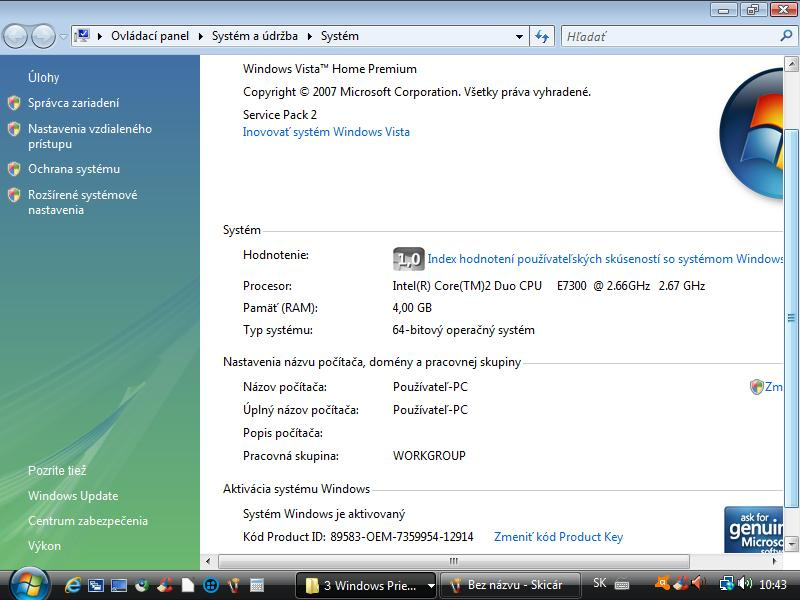 Retro PC-Intel Core 2Duo E7300, 2.66GHz - 8