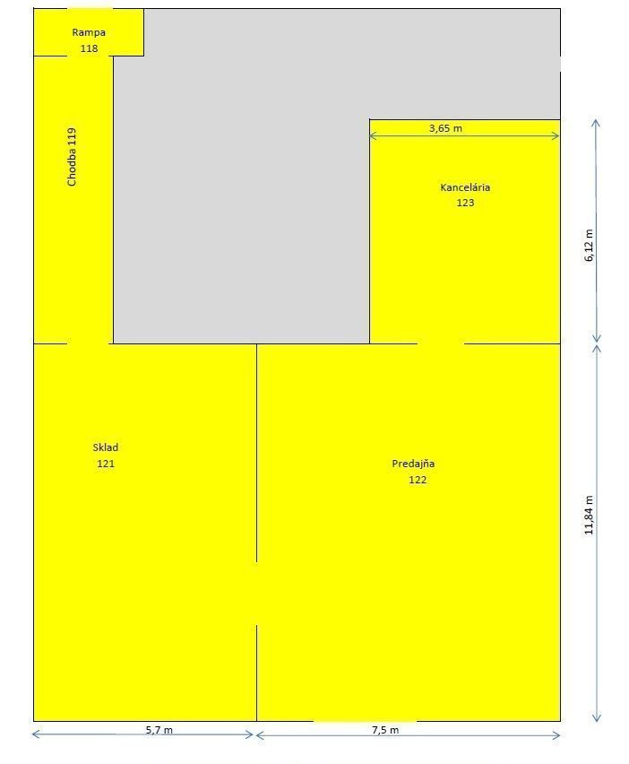 Obchodné priestory,Trenčín, Za mostami - 8