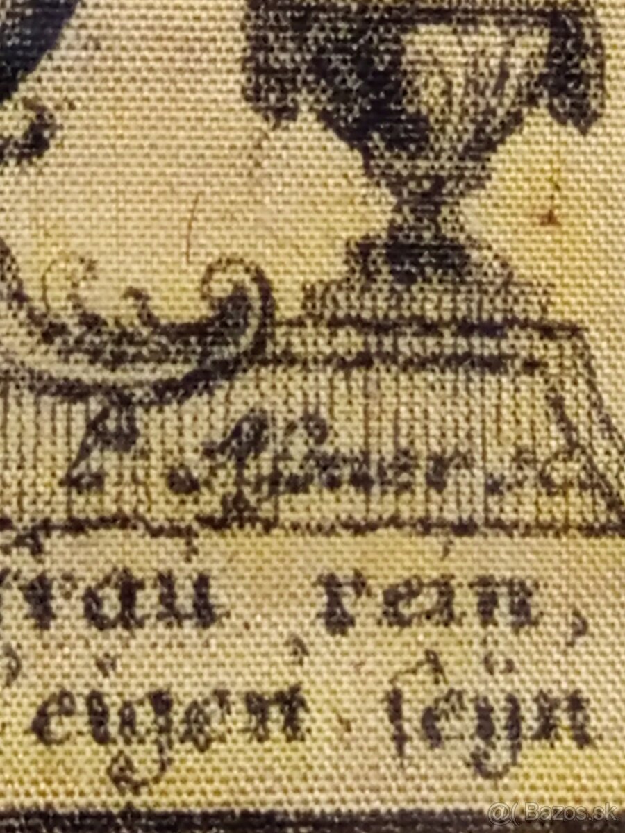 248-ročná baroková grafika na HODVÁBE (1777) - Leopold Assne - 8