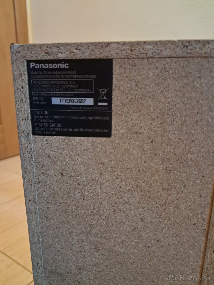 Domáce kino Panasonic SA-PT550 - 8