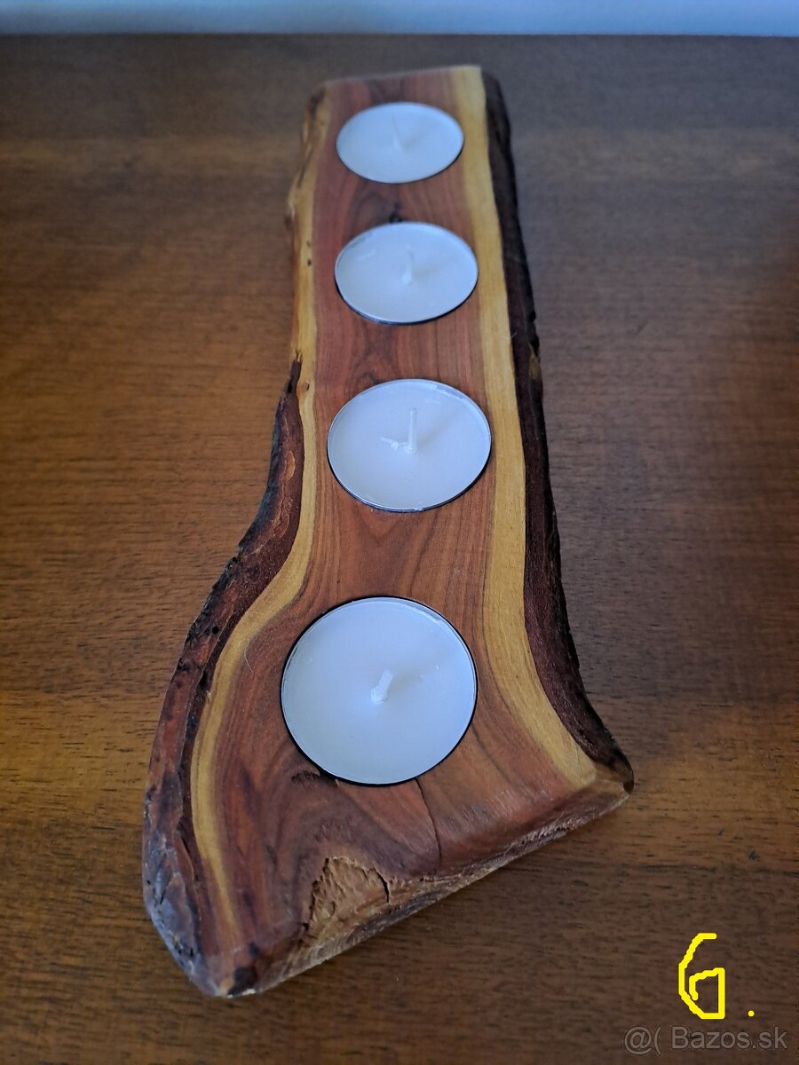 drevený SVIETNIK - 8