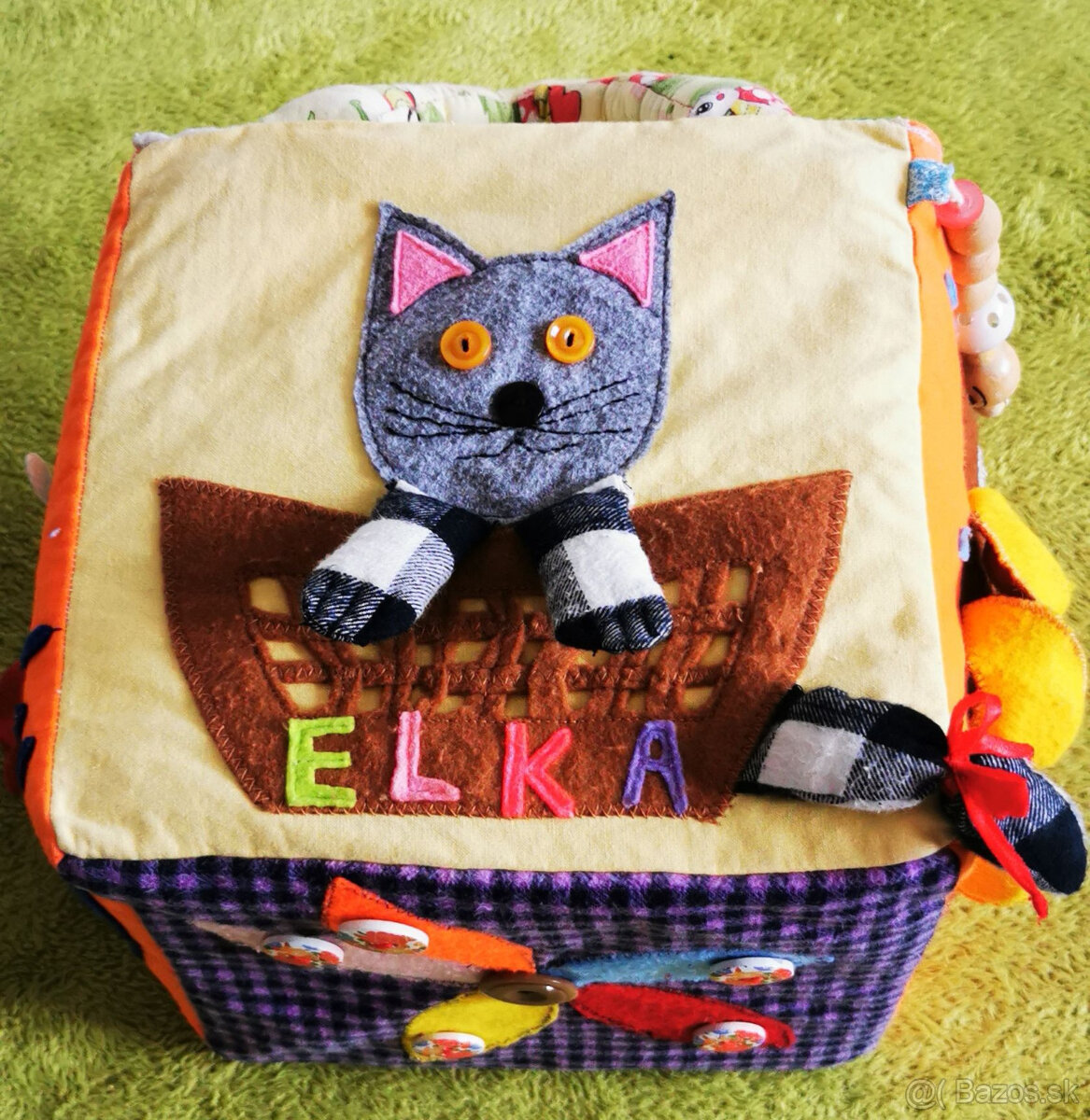 Predám textilnú kocku handmade - 8