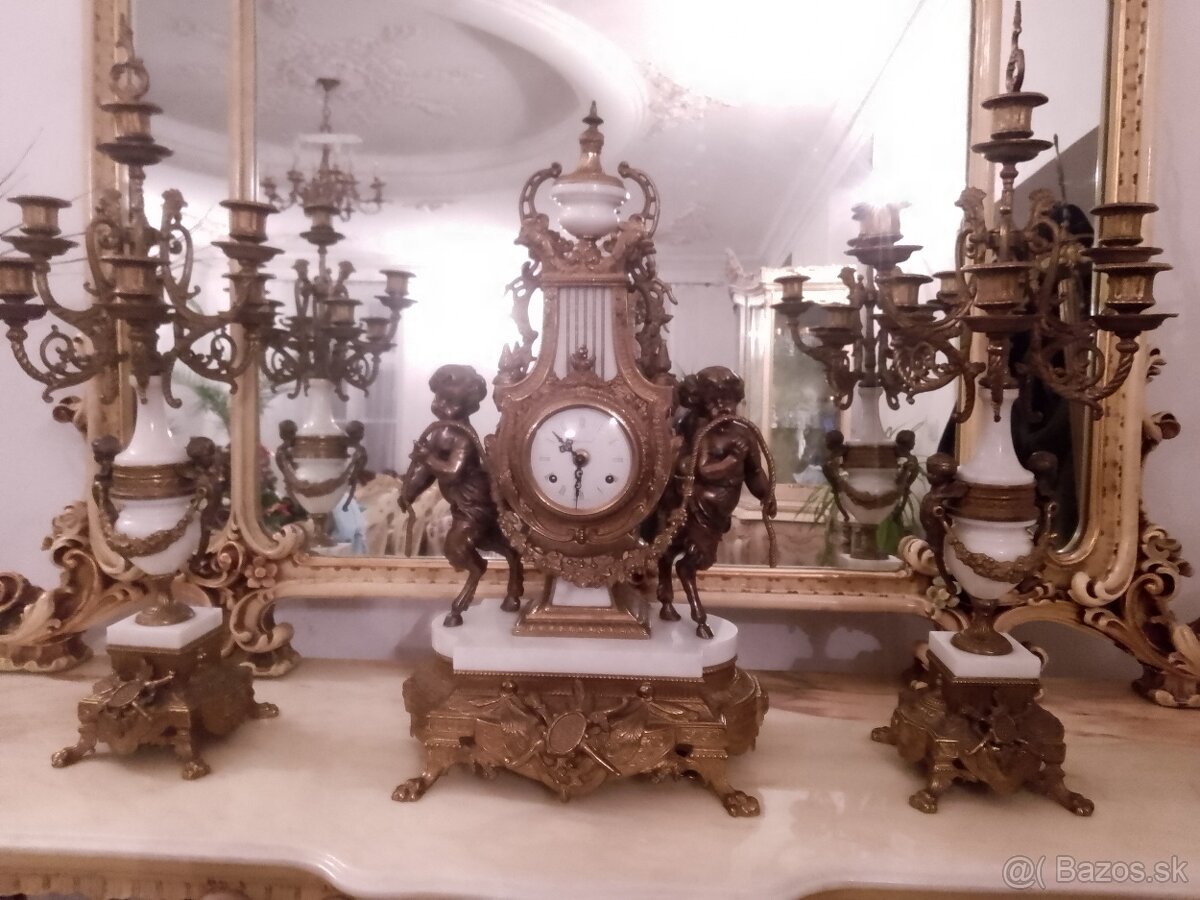 Krbové hodiny so svietnikmi - 8