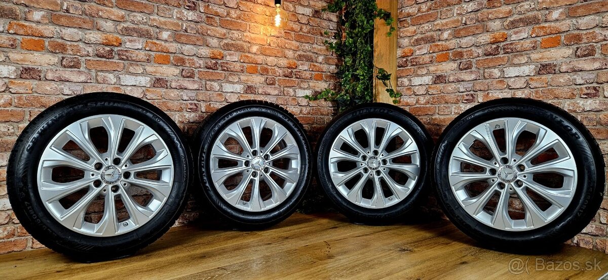 Alu R17 5x112 orig. Mercedes A+B+C + zimné 225/50R17 - 8