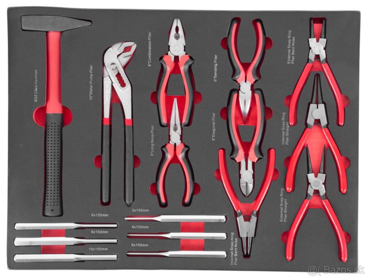 Dielenský vozík 7 zásuviek 399 dielna sada - 8