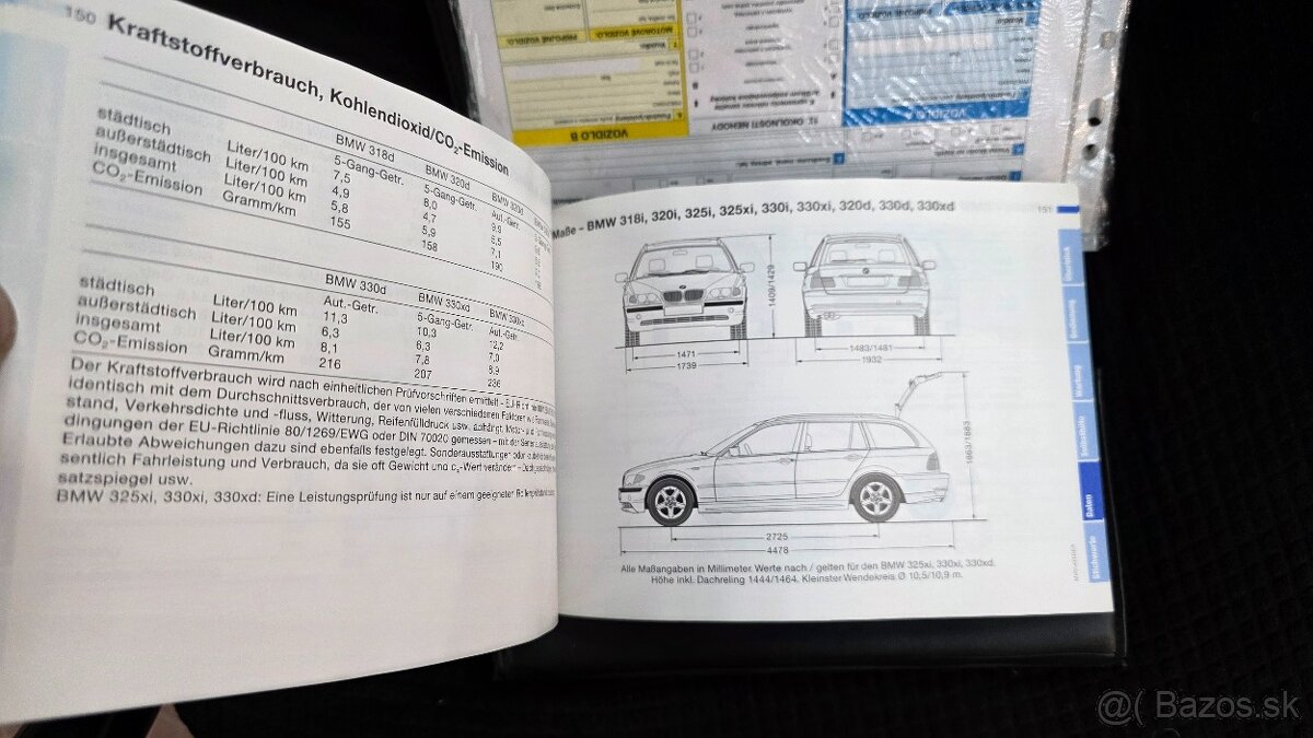 BMW E46 Touring knižky, všetky prospekty, manuál,atd - 8