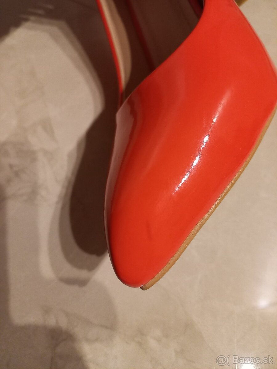 Lakované červené lodičky 40 - 8
