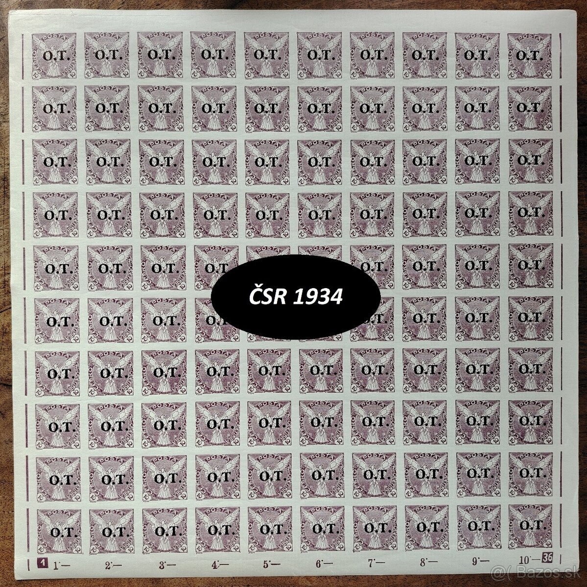 Poštové známky, filatelia: Vzácnejšie archy, bloky a aršíky - 8