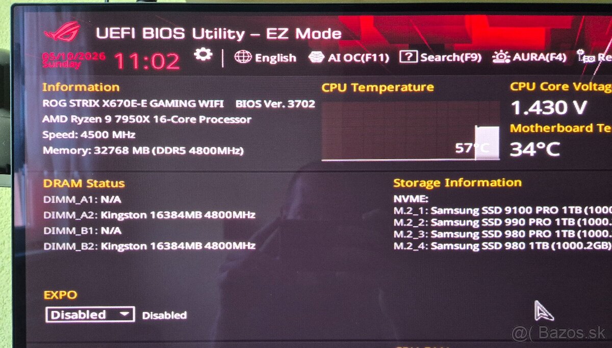 AMD AM5 Ryzen 9 7950X 16-Core - 8