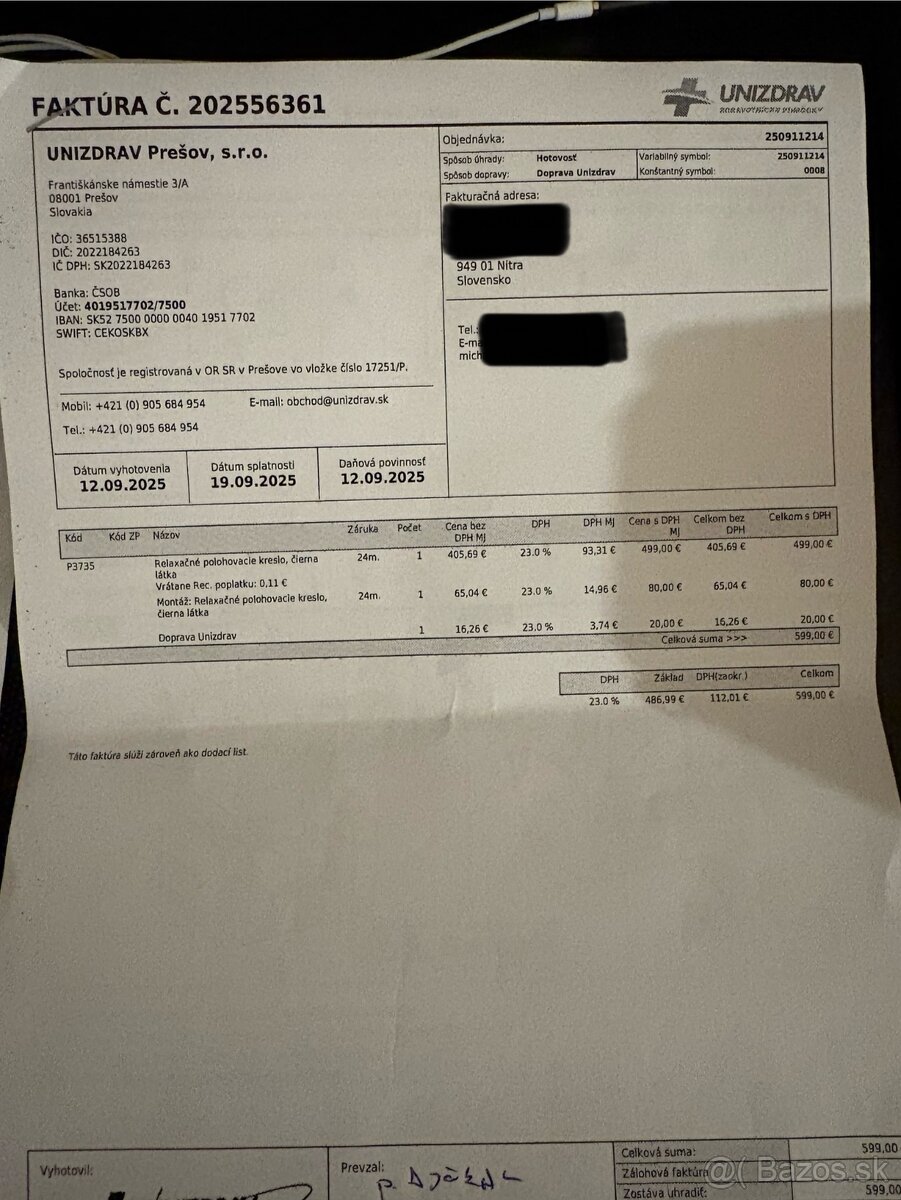 Relaxačné polohovacie kreslo - 8