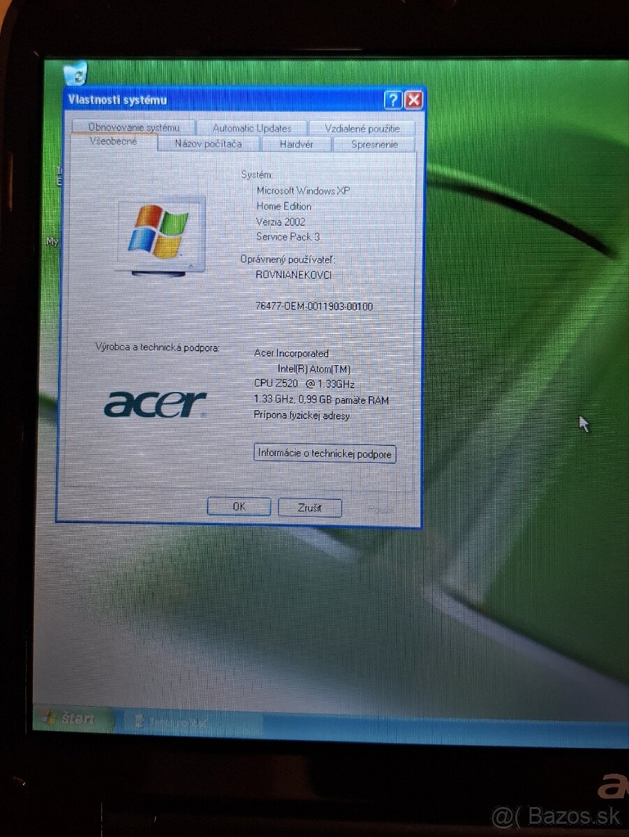 Acer Aspire one ZA3 - 8