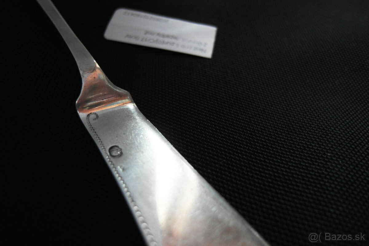 Dezertný nôž, nožík striebro - 8