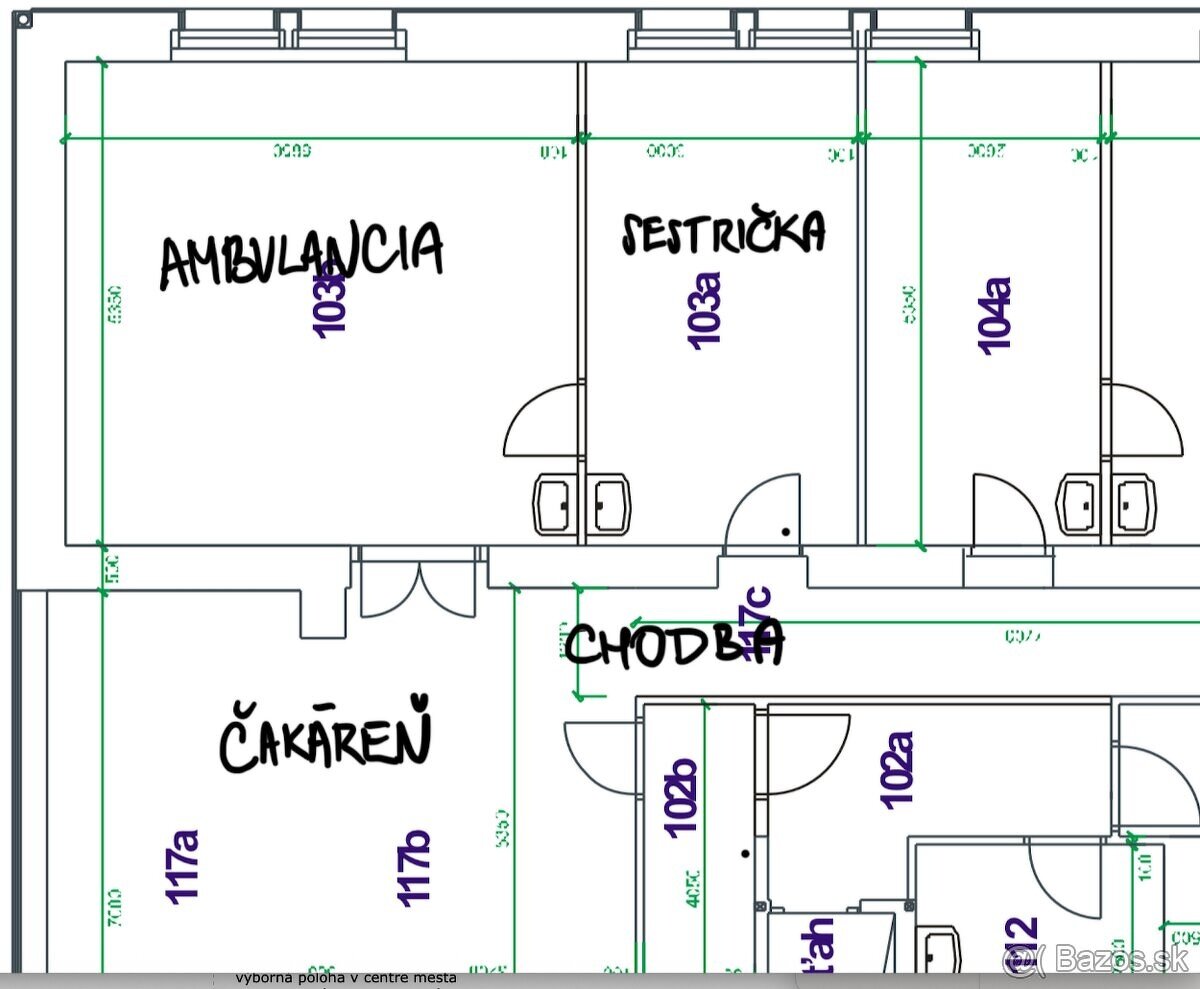 Žilina PRENÁJOM AMBULANCIA V CENTRE MESTA - RARITNÁ PONUKA - 8