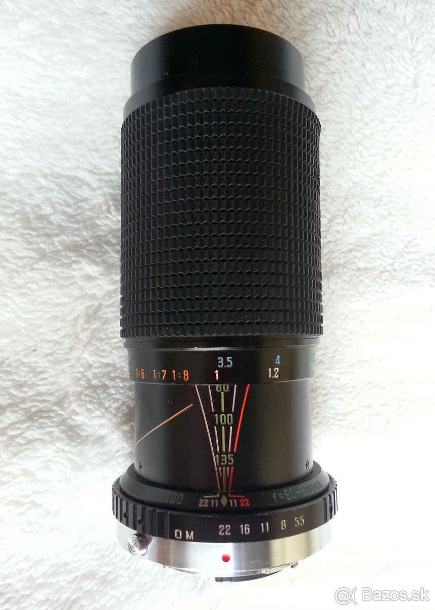 Predám objektív SUPEROZECK 80-200 mm 1:5.5 na Pentax - 8