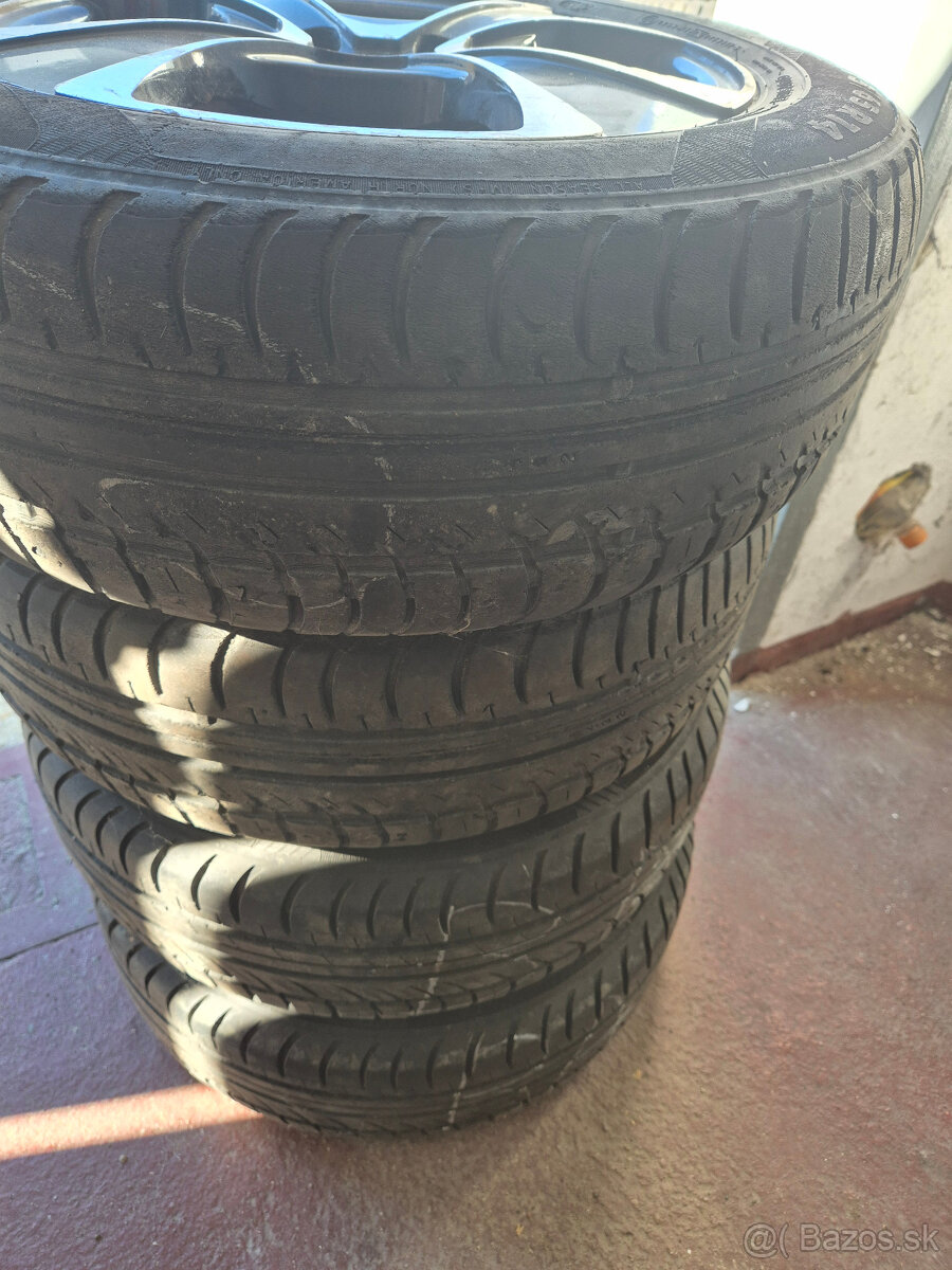 Letné pneumatiky Nokian 175/65 R14 + disky Abarth - 8