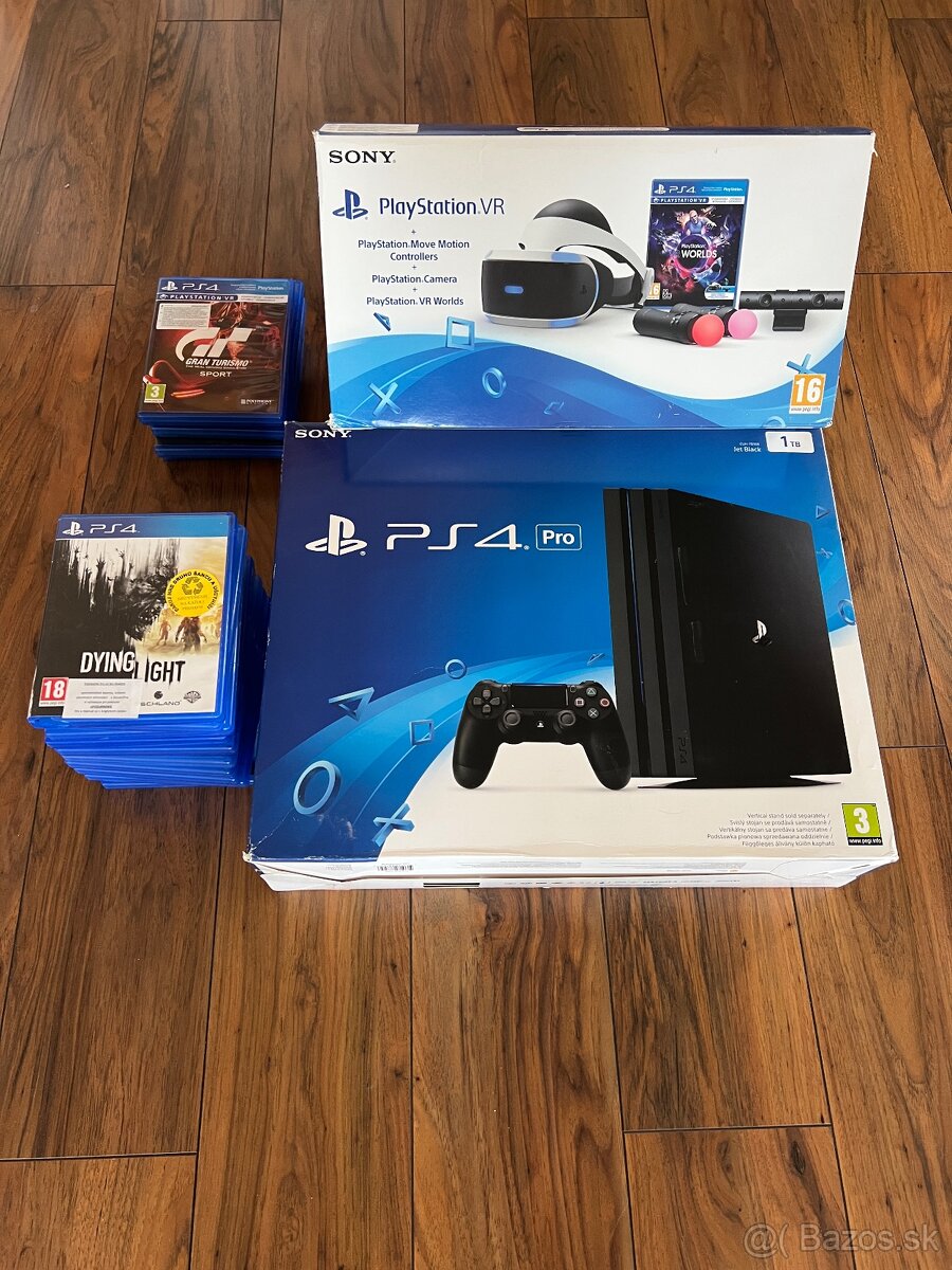 Ps4 pro 1tb+VR+Hry - 8