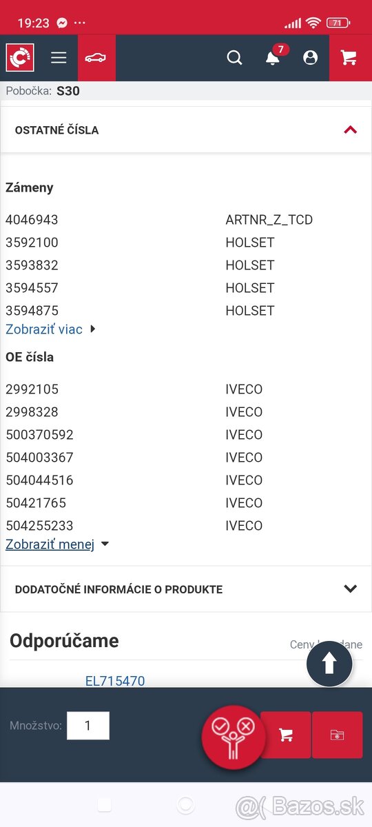 Predám turbo IVECO TRAKKER - 8