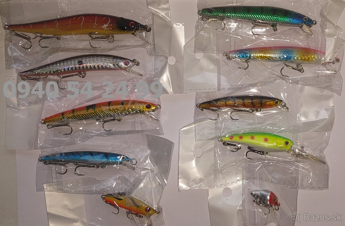 Rybárske potreby - sada mix voblerov - 8