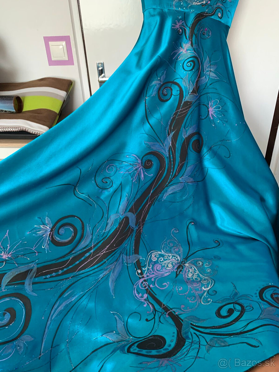 Spoločenské šaty dlhé M - 8