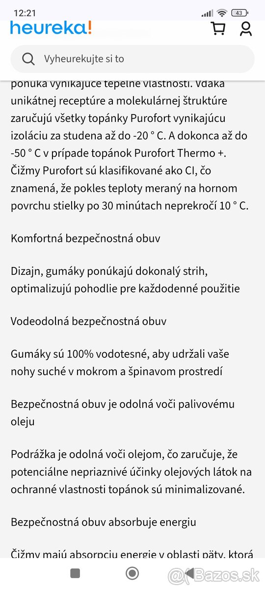 Pracovné gumáky, biele 44 - 8