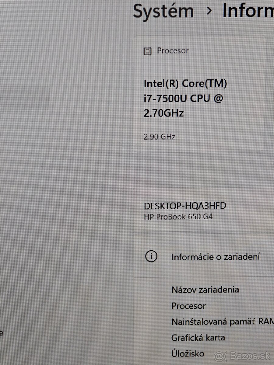 Hp probook 650 G4 - 8