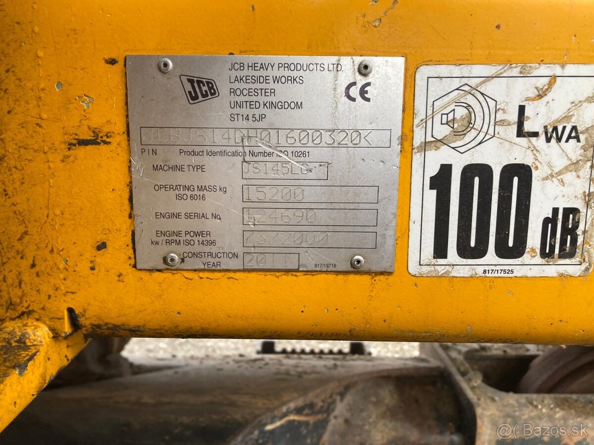 Predám Pásový Bager JCB JS145LC - 8