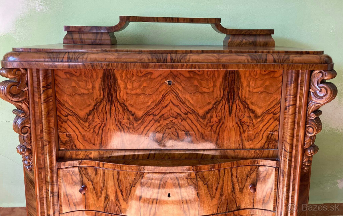 Art DECO set - Vitrína+príbornik - 8