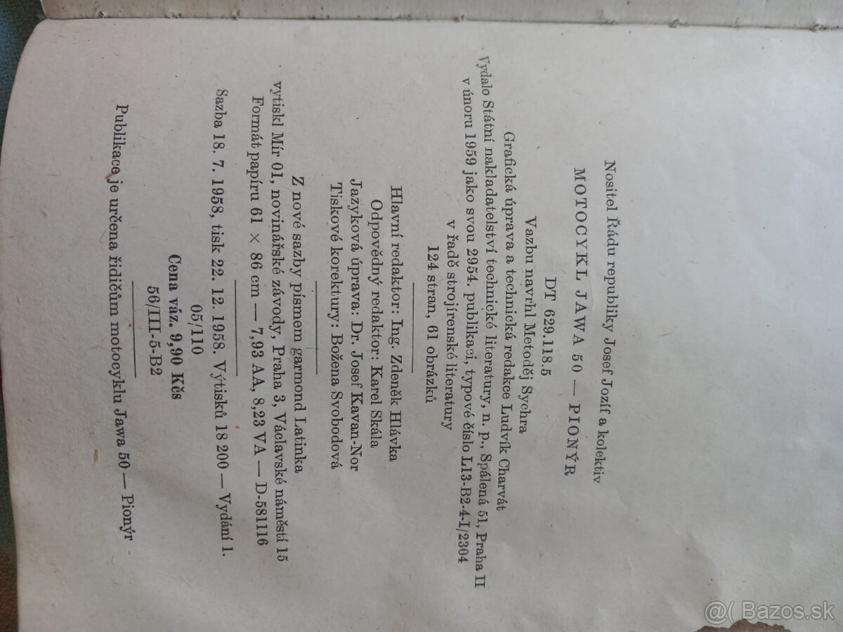 Predám knihu jawa 550 - 8