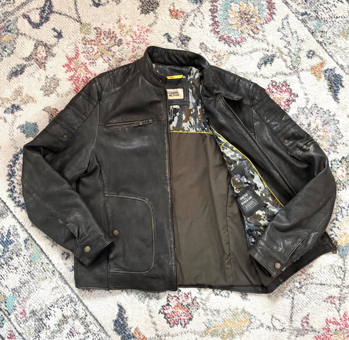 Pánska kožená bunda Camel Active - 8