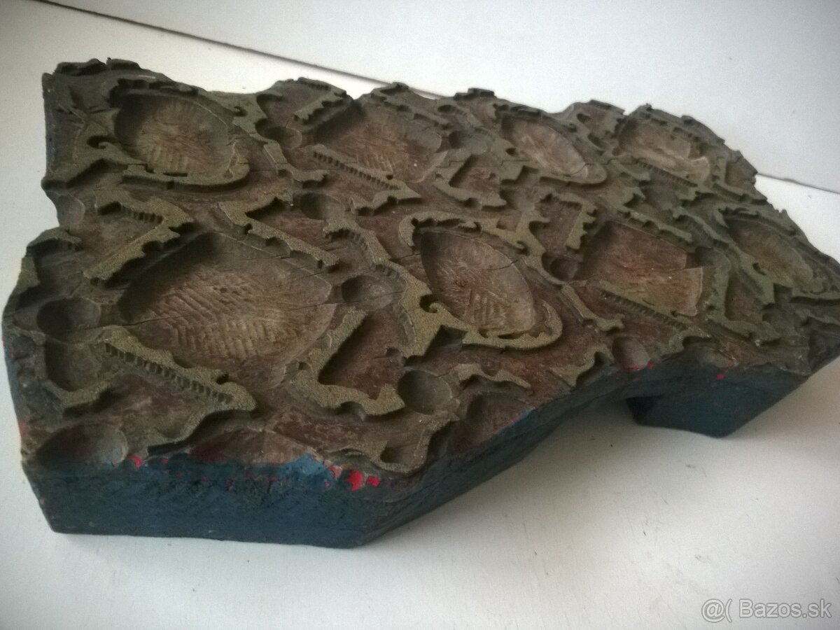 Veľká Starožitná forma -modrotlač - 8