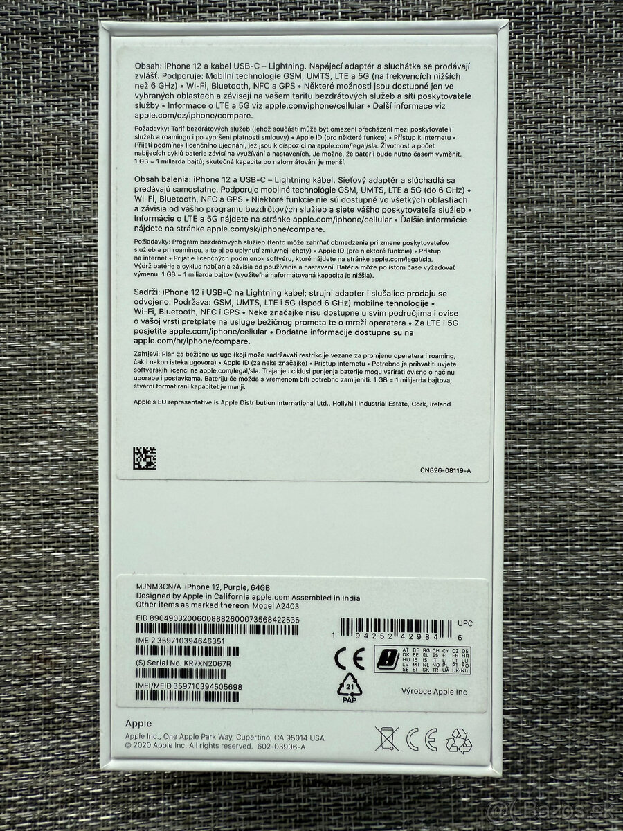 Predám iPhone 12 - 8