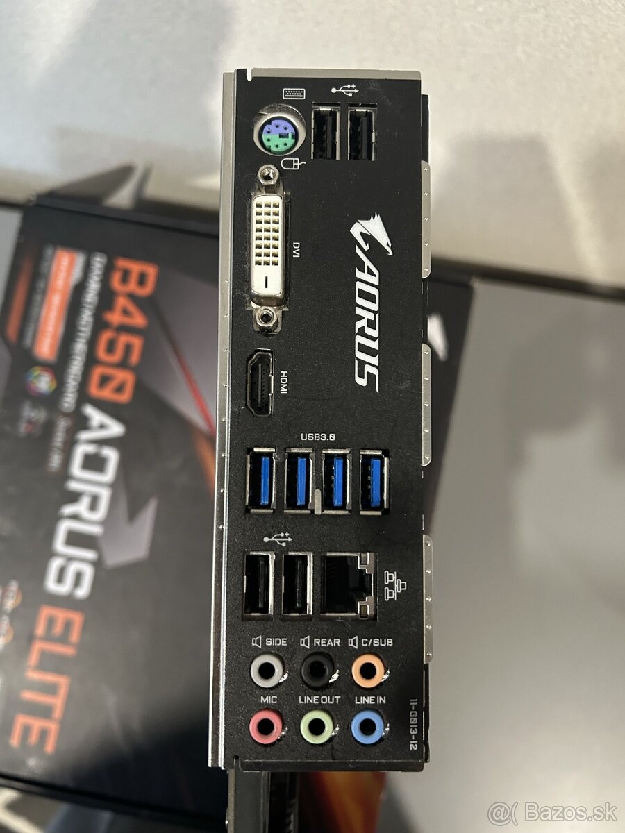 Predám PC komponenty: Ryzen 5 5600X / 32GB RAM / B450 Aorus - 8