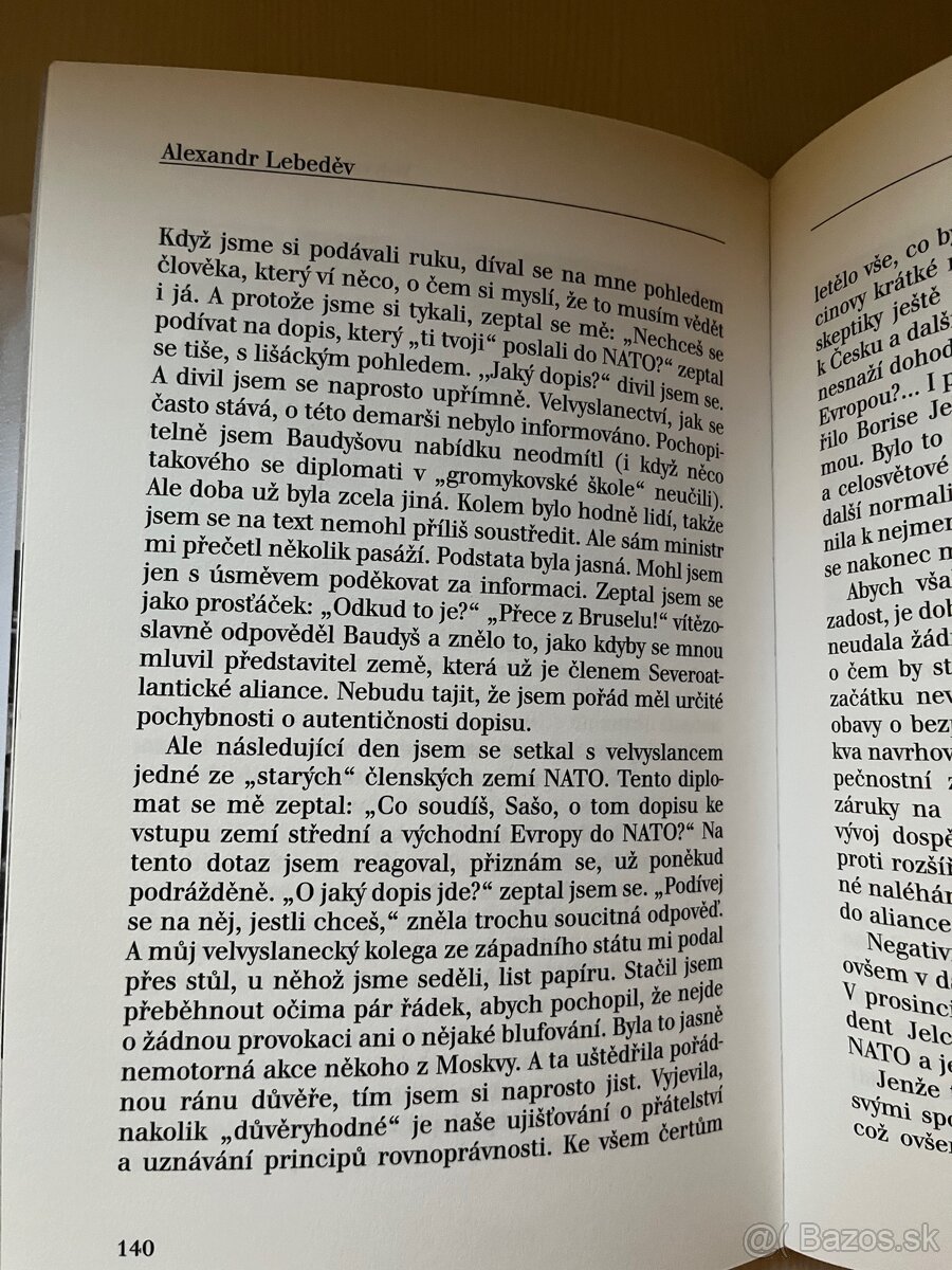 Alexandr Lebeděv: Velvyslanec vzpomíná - 8