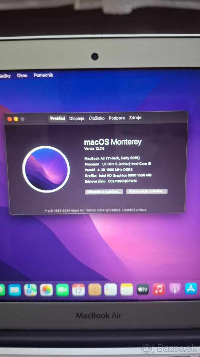Macbook Air 11 2015 128GB - 8