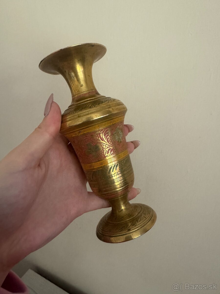 Mosadzne vázy - 2ks - 8