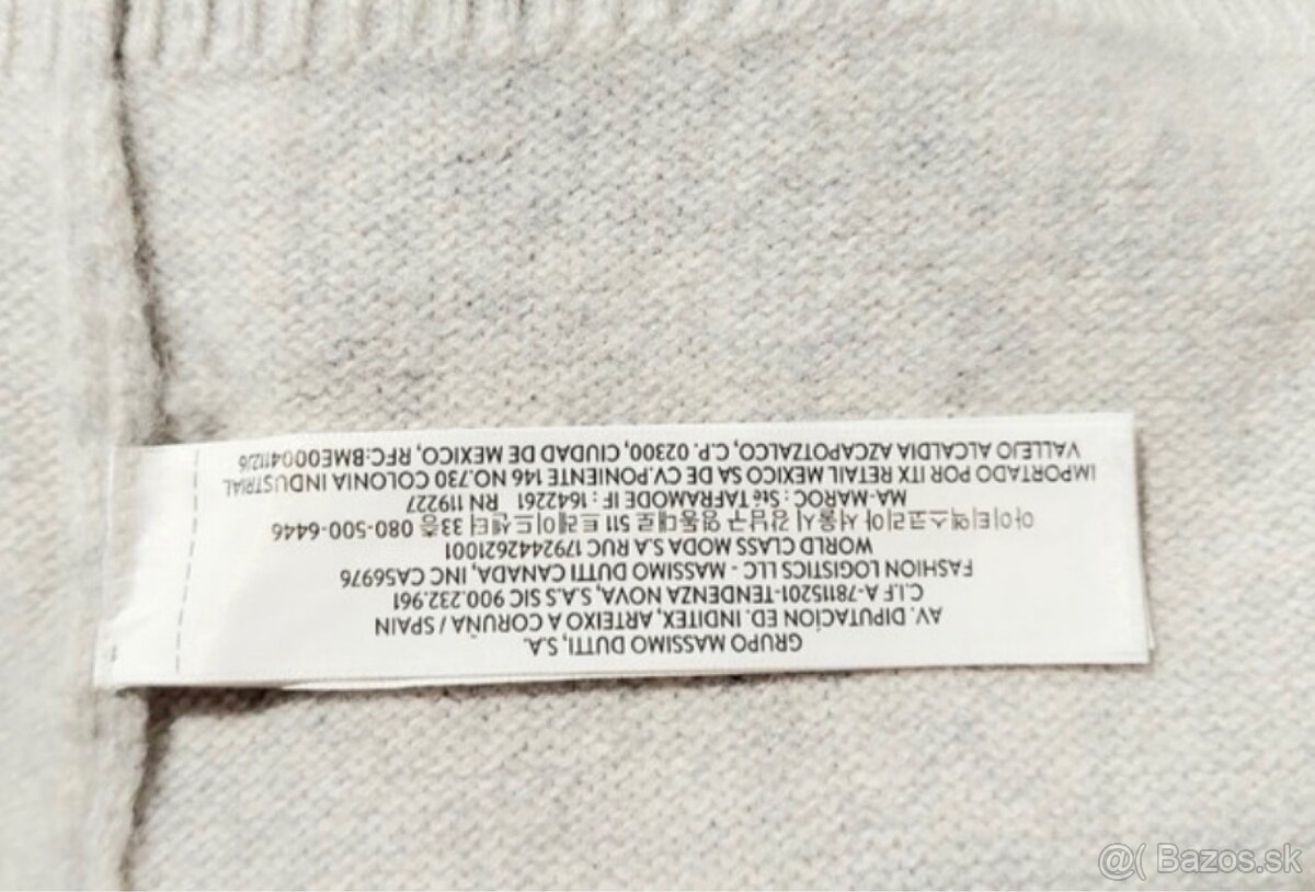 Pánsky sveter Massimo Dutti Wool Cashmere - 8